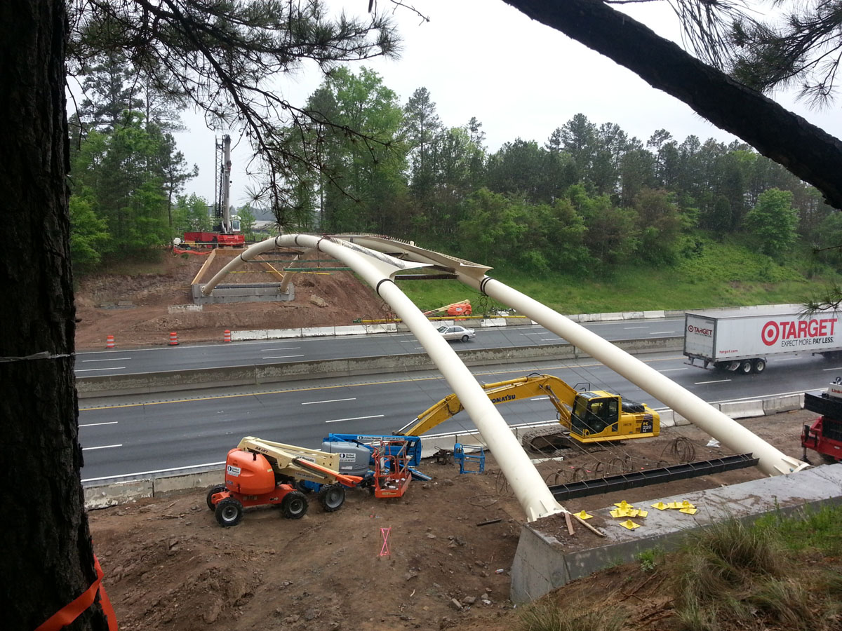 Span of new I-40 bridge--April 2013