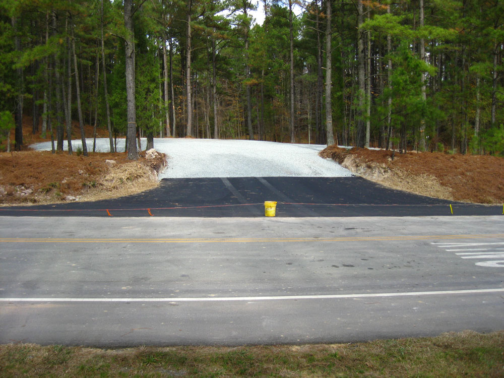 Driveway at Pittard Sears parking area on the ATT
