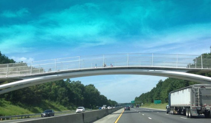 I-40 Bike-Ped bridge on the ATT in Durham.