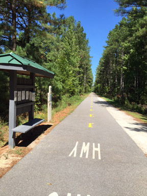 ATT near O'Kelly Chapel Road showing new striping