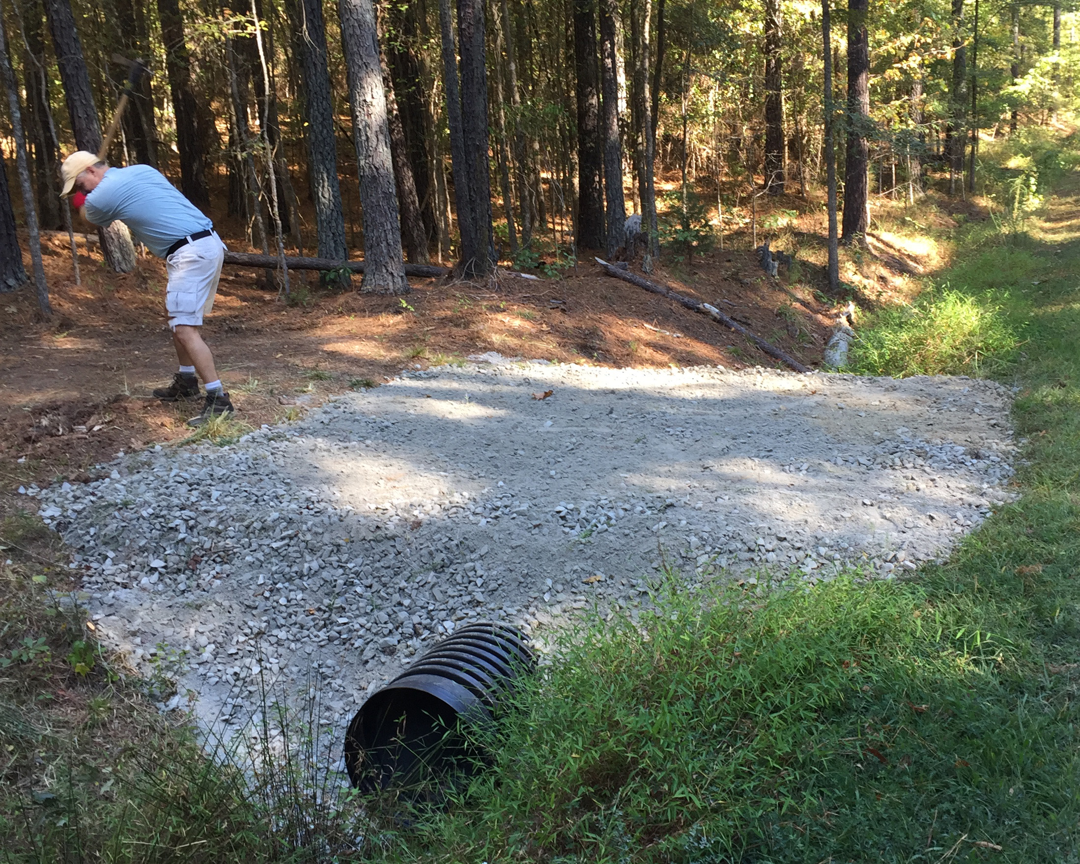 Finishing Culvert Install at Pittard Sears