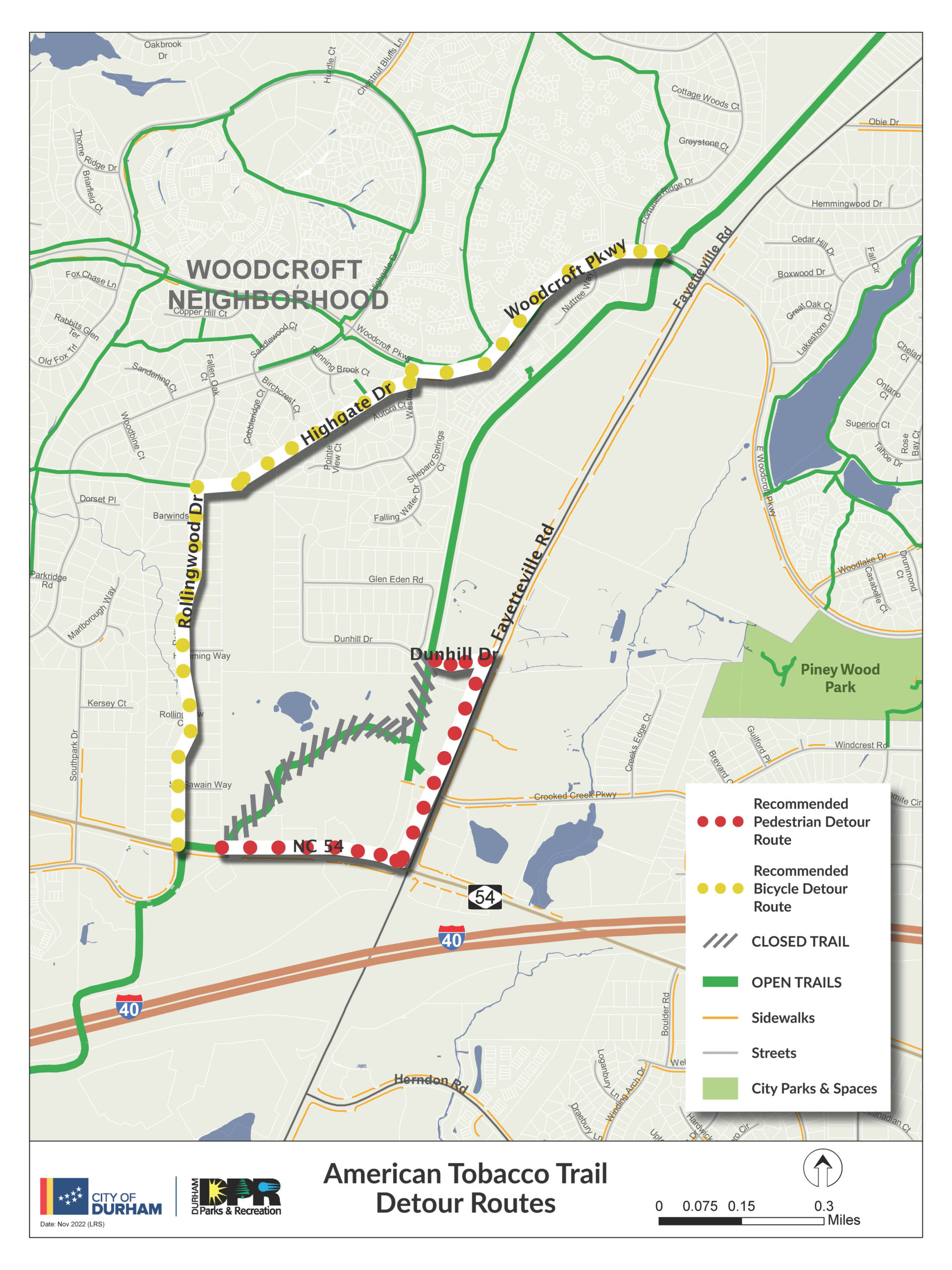 Closure on a section of the ATT